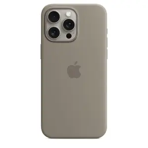 Silikon Case iPhone 15 Pro Max mit MagSafe tonbraun Silikon Case iPhone 15 Pro Max mit MagSafe tonbraun