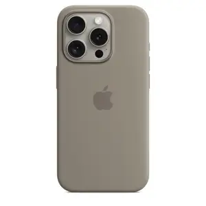 Silikon Case iPhone 15 Pro mit MagSafe tonbraun Silikon Case iPhone 15 Pro mit MagSafe tonbraun