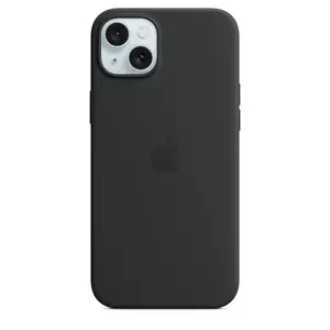 Silikon Case iPhone 15 Plus mit MagSafe schwarz Silikon Case iPhone 15 Plus mit MagSafe schwarz