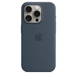 Silikon Case iPhone 15 Pro mit MagSafe sturmblau Silikon Case iPhone 15 Pro mit MagSafe sturmblau