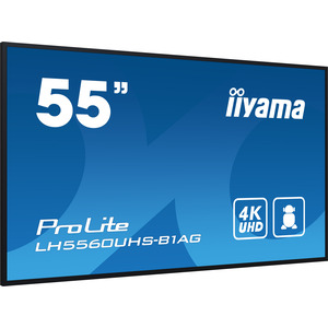 ProLite LH5560UHS-B1AG 139 cm 54,6"LCD-Display mit LED-Hintergrundbeleuchtung Digital Signage mit mit SoC Mediaplayer 4K UHD (2160p) 3840x2160 Pixel 16:9 500cd/m² 4000:1 6,5ms Edge-Beleuchtung Schwarz ma