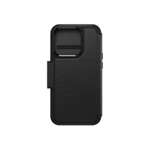 Strada Flip-Hülle für Apple iPhone 15 Pro Kompatibel mit MagSafe Leder Shadow Schwarz Strada Flip-Hülle für Apple iPhone 15 Pro Kompatibel mit MagSafe Leder Shadow Schwarz