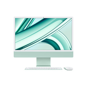 iMac grün mit Retina 4.5k Display Apple M3 8C 61cm (24") 24 GB RAM 1 TB SSD 8-Core GPU Gigabit Ethernet Magic Mouse, Magic Keyboard mit Touch-ID und Ziffernblock