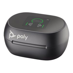 Poly Voyager Free 60 True Wireless-Kopfhörer mit Mikrofon im Ohr Bluetooth aktive Rauschunterdrückung Carbon Black