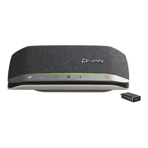 POLY Sync 20+ USB-C Freisprecheinrichtung für Microsoft Teams zertifiziert Mobiltelefon/PC Schwarz Silber 55 dB 0,715m IP64 Tasten Berührung POLY Sync 20+ USB-C Freisprecheinrichtung für Microsoft Teams zertifiziert Mobiltelefon/PC Schwarz Silber 55 dB 0,715m IP64 Tasten Berührung