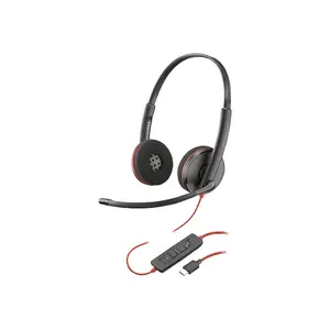 Poly Blackwire 3220 Headset USB-C auf USB-A Adapter Schwarz Poly Blackwire 3220 Headset USB-C auf USB-A Adapter Schwarz