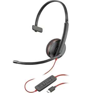 Poly Blackwire 3210 Blackwire 3200 Series Headset On-Ear kabelgebunden aktive Rauschunterdrückung USB-C Schwarz UC-zertifiziert Poly Blackwire 3210 Blackwire 3200 Series Headset On-Ear kabelgebunden aktive Rauschunterdrückung USB-C Schwarz UC-zertifiziert