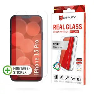 DISPLEX Glas + Schutzhülle für Apple iPhone 13 Pro DISPLEX Glas + Schutzhülle für Apple iPhone 13 Pro