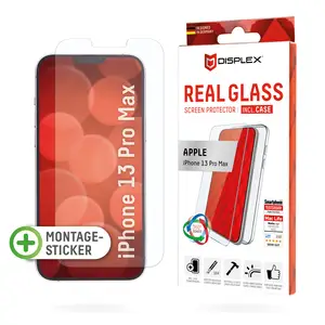 DISPLEX Glas + Schutzhülle für Apple iPhone 13 Pro Max DISPLEX Glas + Schutzhülle für Apple iPhone 13 Pro Max