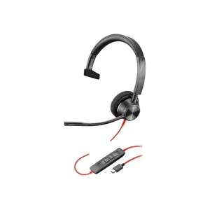 Poly Blackwire 3310 Mono -M USB-C Headset +USB-C/A Poly Blackwire 3310 Mono -M USB-C Headset +USB-C/A