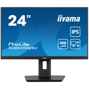 ProLite XUB2492QSU-B1 LED-Monitor 60,5 cm 23,8" 2560x1440 100 Hz IPS 300 cd/m² 1000:1 0,5 ms HDMI DisplayPort Lautsprecher Schwarz Matte Pivot