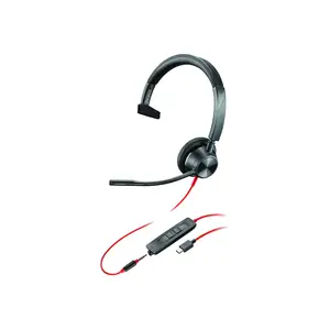 Poly Blackwire 3315 -M USB-C Headset +USB-C/A Poly Blackwire 3315 -M USB-C Headset +USB-C/A