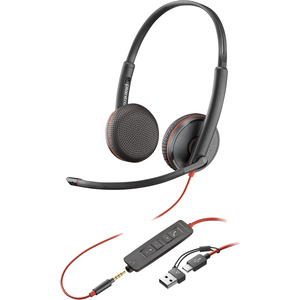 Poly Blackwire 3225 USB-C Headset +3.5mmP +USB-C/A