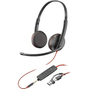 Poly Blackwire 3225 USB-C Headset +3.5mmP +USB-C/A Poly Blackwire 3225 USB-C Headset +3.5mmP +USB-C/A