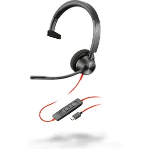 Poly Blackwire 3310 Headset On-Ear kabelgebunden USB-C Schwarz UC-zertifiziert Poly Blackwire 3310 Headset On-Ear kabelgebunden USB-C Schwarz UC-zertifiziert