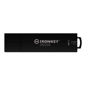 IronKey D500S USB-Flash-Laufwerk verschlüsselt 64 GB USB 3.2 Gen 1 TAA-konform