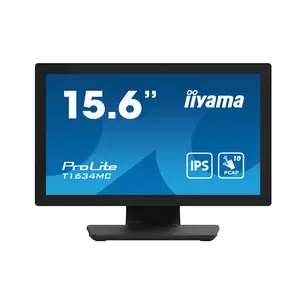 ProLite T1634MC-B1S LED-Monitor 39,6 cm 15,6" Touchscreen 1920x1080 FHD 60 Hz IPS 450 cd/m² 700:1 25 ms HDMI VGA DisplayPort Schwarz Matte ProLite T1634MC-B1S LED-Monitor 39,6 cm 15,6" Touchscreen 1920x1080 FHD 60 Hz IPS 450 cd/m² 700:1 25 ms HDMI VGA DisplayPort Schwarz Matte
