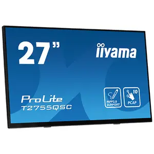 ProLite T2755QSC-B1 LED-Monitor 68,4 cm 27" Touchscreen 2560 x 1440 WQHD 75 Hz IPS 400 cd/m² 1000:1 5 ms HDMI DisplayPort Lautsprecher mattschwarz ProLite T2755QSC-B1 LED-Monitor 68,4 cm 27" Touchscreen 2560 x 1440 WQHD 75 Hz IPS 400 cd/m² 1000:1 5 ms HDMI DisplayPort Lautsprecher mattschwarz