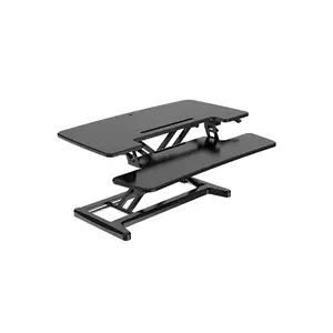 Adjustable Sit-Stand Desk Riser 2, Freistehend, 15 kg, Höhenverstellung, Schwarz Adjustable Sit-Stand Desk Riser 2, Freistehend, 15 kg, Höhenverstellung, Schwarz