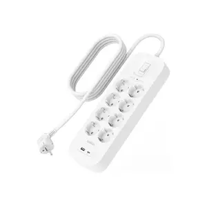 Connect Überspannungsschutz mit USB-C und USB-A Ports 900 J 8 AC-Ausgänge Weiß 2 m 1 Stück(e) Connect Überspannungsschutz mit USB-C und USB-A Ports 900 J 8 AC-Ausgänge Weiß 2 m 1 Stück(e)