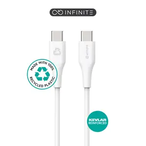 INFINITE USB 2.0 Kabel 24 pin USB-C/USB-C m/m 2m Weiß INFINITE USB 2.0 Kabel 24 pin USB-C/USB-C m/m 2m Weiß