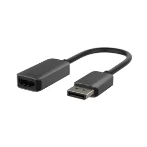 Videoadapter DisplayPort männlich zu HDMI weiblich 22.05 cm Schwarz aktiv Videoadapter DisplayPort männlich zu HDMI weiblich 22.05 cm Schwarz aktiv
