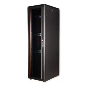 48,26cm (19") Netzwerkschrank Pro 47 HE 600x800 BxT Glastur schwarz 48,26cm (19") Netzwerkschrank Pro 47 HE 600x800 BxT Glastur schwarz