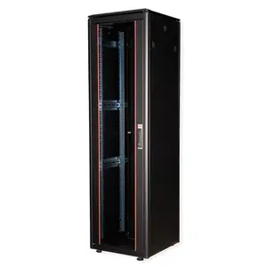 48,26cm (19") Netzwerkschrank Pro 47 HE 600x600 BxT Glastur schwarz 48,26cm (19") Netzwerkschrank Pro 47 HE 600x600 BxT Glastur schwarz