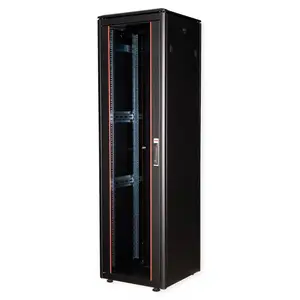 48,26cm (19") Netzwerkschrank Pro 42 HE 600x600 BxT Glastur schwarz 48,26cm (19") Netzwerkschrank Pro 42 HE 600x600 BxT Glastur schwarz
