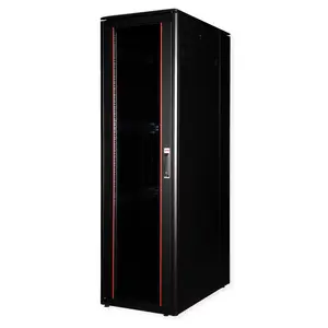 48,26cm (19") Netzwerkschrank Pro 42 HE 600x1000 BxT Glastur schwarz 48,26cm (19") Netzwerkschrank Pro 42 HE 600x1000 BxT Glastur schwarz