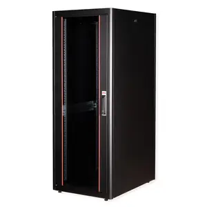 48,26cm (19") Netzwerkschrank Basic 32 HE 600x800 BxT Glastur schwarz 48,26cm (19") Netzwerkschrank Basic 32 HE 600x800 BxT Glastur schwarz