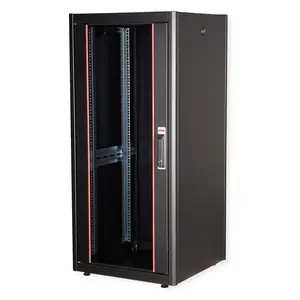 48,26cm (19") Netzwerkschrank Basic 26 HE 600x600 BxT Glastur schwarz 48,26cm (19") Netzwerkschrank Basic 26 HE 600x600 BxT Glastur schwarz