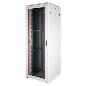 48,26cm (19") Netzwerkschrank Pro 47 HE 800x800 BxT Glastur grau 48,26cm (19") Netzwerkschrank Pro 47 HE 800x800 BxT Glastur grau