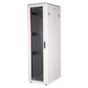 48,26cm (19") Netzwerkschrank Pro 42 HE 600x800 BxT Glastur grau 48,26cm (19") Netzwerkschrank Pro 42 HE 600x800 BxT Glastur grau