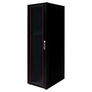 48,26cm (19") Netzwerkschrank Basic 42 HE 600x800 BxT Glastur schwarz 48,26cm (19") Netzwerkschrank Basic 42 HE 600x800 BxT Glastur schwarz
