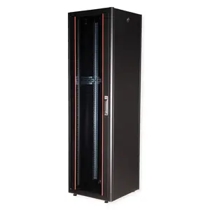 48,26cm (19") Netzwerkschrank Basic 42 HE 600x600 BxT Glastur schwarz 48,26cm (19") Netzwerkschrank Basic 42 HE 600x600 BxT Glastur schwarz