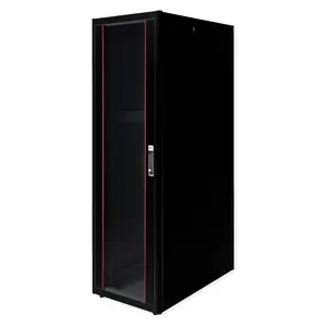 48,26cm (19") Netzwerkschrank Basic 42 HE 600x1000 BxT Glastur schwarz 48,26cm (19") Netzwerkschrank Basic 42 HE 600x1000 BxT Glastur schwarz