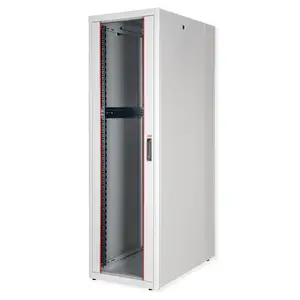 48,26cm (19") Netzwerkschrank Basic 42 HE 600x1000 BxT Glastur grau 48,26cm (19") Netzwerkschrank Basic 42 HE 600x1000 BxT Glastur grau