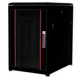 48,26cm (19") Netzwerkschrank Pro 16 HE 600x800 BxT Glastur schwarz 48,26cm (19") Netzwerkschrank Pro 16 HE 600x800 BxT Glastur schwarz