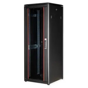 48,26cm (19") Netzwerkschrank Pro 32 HE 600x600 BxT Glastur schwarz 48,26cm (19") Netzwerkschrank Pro 32 HE 600x600 BxT Glastur schwarz