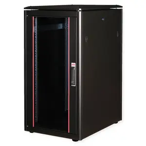48,26cm (19") Netzwerkschrank Pro 22 HE 600x800 BxT Glastur schwarz 48,26cm (19") Netzwerkschrank Pro 22 HE 600x800 BxT Glastur schwarz