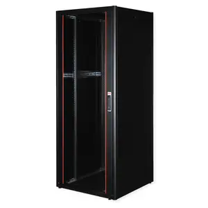 48,26cm (19") Netzwerkschrank Basic 42HE 800x800 BxT Glastur schwarz 48,26cm (19") Netzwerkschrank Basic 42HE 800x800 BxT Glastur schwarz