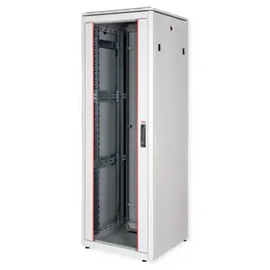 48,26cm (19") Netzwerkschrank Pro 36 HE 600x600 BxT Glastur grau 48,26cm (19") Netzwerkschrank Pro 36 HE 600x600 BxT Glastur grau