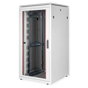 48,26cm (19") Netzwerkschrank Pro 32 HE 800x800 BxT Glastur grau 48,26cm (19") Netzwerkschrank Pro 32 HE 800x800 BxT Glastur grau