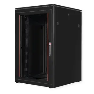48,26cm (19") Netzwerkschrank Pro 22 HE 800x800 BxT Glastur schwarz 48,26cm (19") Netzwerkschrank Pro 22 HE 800x800 BxT Glastur schwarz