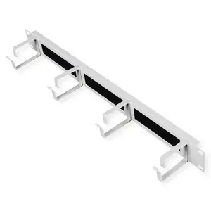48,26cm (19") Rangierpanel 1HE mit Burstenleiste 44x60mm grau 48,26cm (19") Rangierpanel 1HE mit Burstenleiste 44x60mm grau