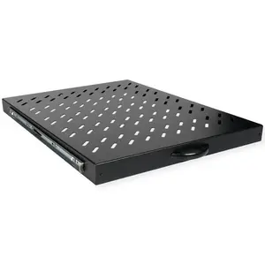 48,26cm (19") Fachboden 1 HE ausziehbar 550 T 25 kg schwarz 48,26cm (19") Fachboden 1 HE ausziehbar 550 T 25 kg schwarz