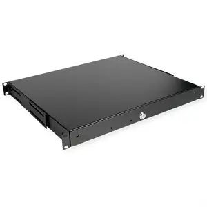 48,26cm (19") Tastatureinschub 1 HE 400 T abschliessbar schwarz 48,26cm (19") Tastatureinschub 1 HE 400 T abschliessbar schwarz
