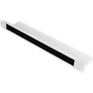 Rolne 25,4cm (10") Kabelzuführung mit Bürstenleiste 1HE grau Rolne 25,4cm (10") Kabelzuführung mit Bürstenleiste 1HE grau