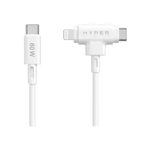 HyperJuice Lightning-Kabel USB-C/Lightning m/m 1,5m Weiß HyperJuice Lightning-Kabel USB-C/Lightning m/m 1,5m Weiß